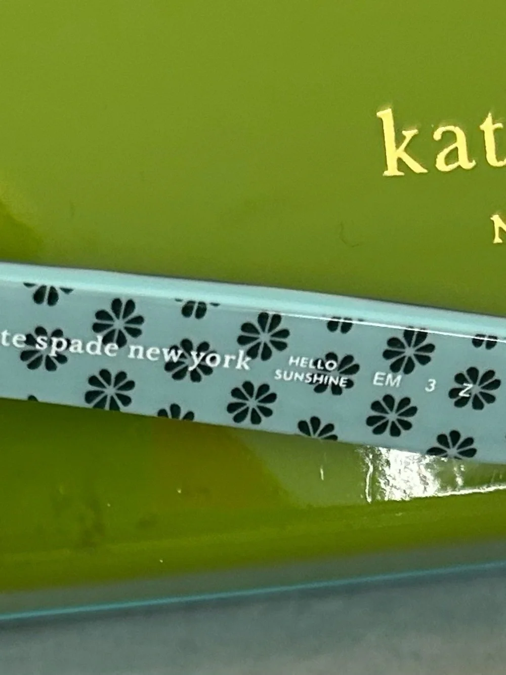 kate spade tortoiseshell and Blue round sunglasses with dark lenses